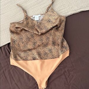 Sincerely Jules Spotted Tan Bodysuit